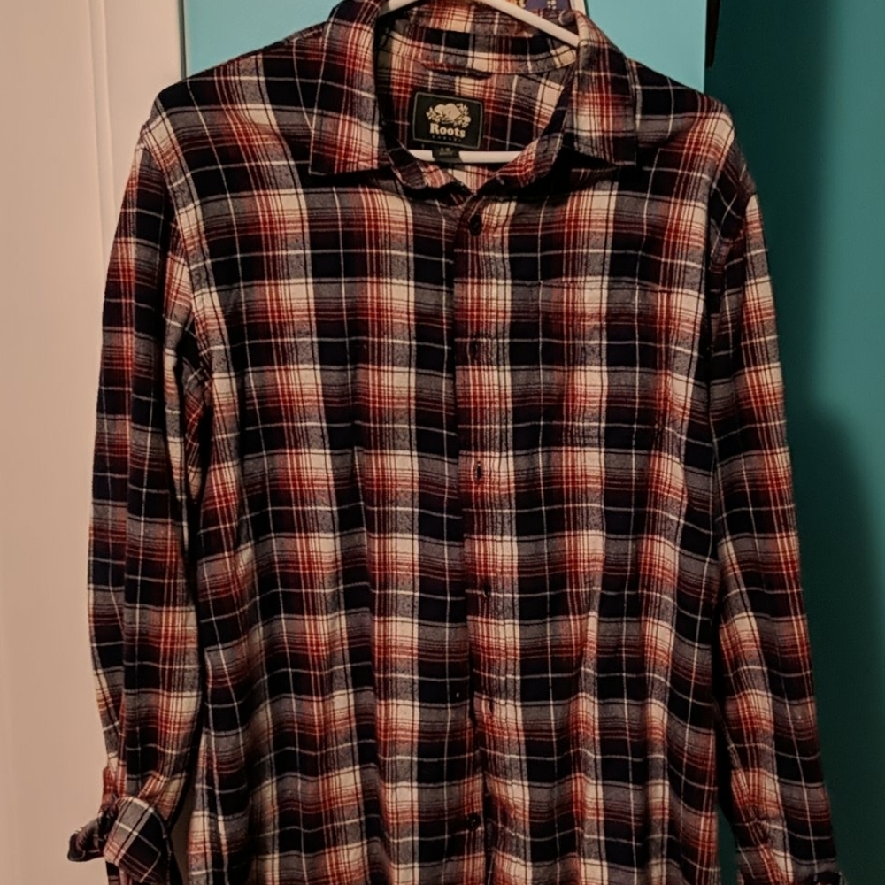 Roots plaid shirt